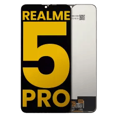 LCD-enhet utan ram för Realme 5 Pro (renoverad) (alla färger)