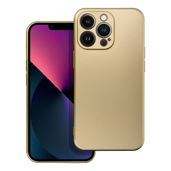 METALLIC Fodral för IPHONE 14 pro max guld guld