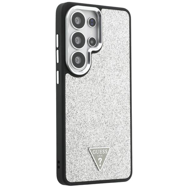 Guess skal Fixed Glitter Triangle MagSafe för Samsung Galaxy S26 Ultra silver