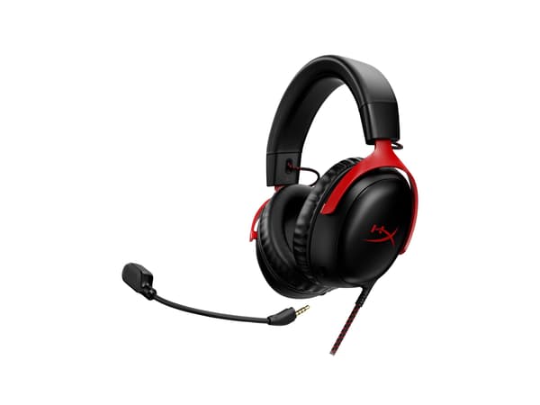 HyperX Cloud 3 Kablet hörlurar svart röd svart