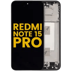 OLED-enhet med ram för Xiaomi Redmi Note 15 Pro 5G (renoverad) (svart) svart