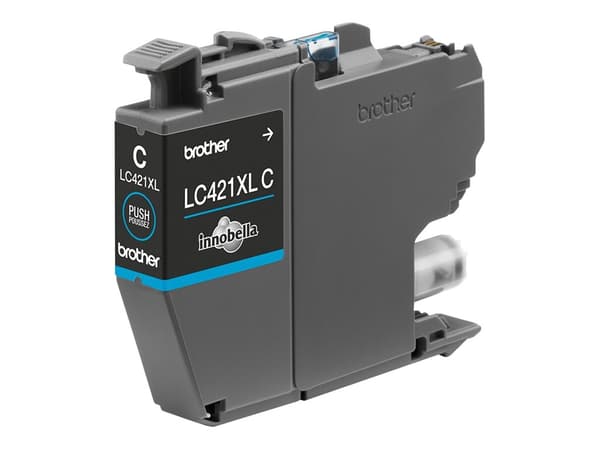 Brother LC 421XLC Cyan 500 sidor bläck