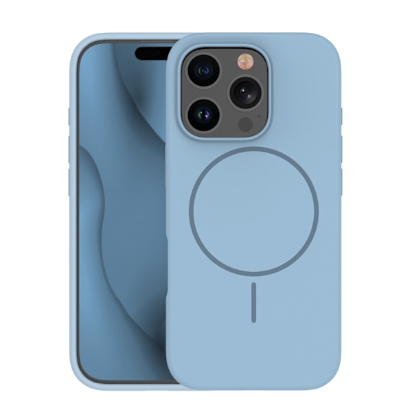 Silicone Case Thin Mag for iPhone 12 / 12 Pro 6.1\" Light Blue