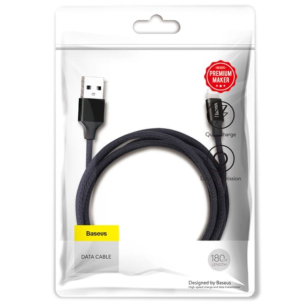 Baseus kabel Yiven USB - Lightning 1,8 m 2A svart
