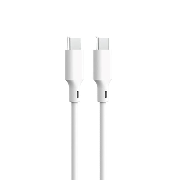 Forever återvinningsbar kabel USB-C - USB-C 1,5m 3A KR15-CC-00 vit