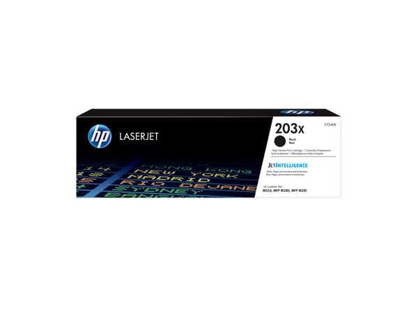 HP 203X svart 3200 sidor Toner CF540X svart