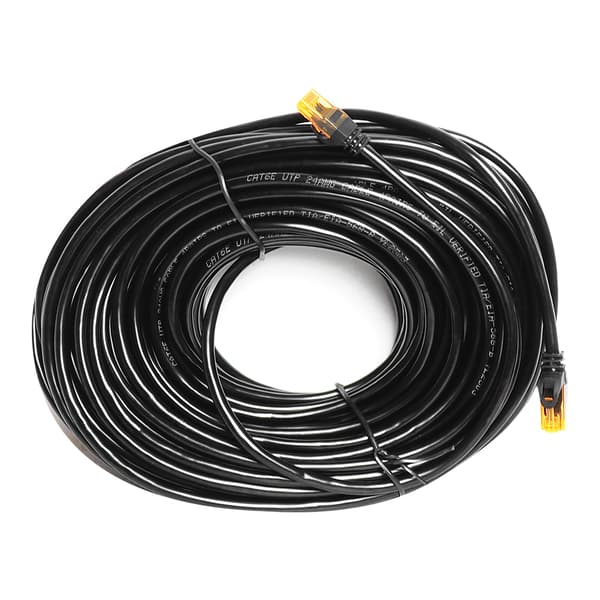 8P8C CAT6e UTP Anslutningsnätverkskabel (patchkabel) 25m svart