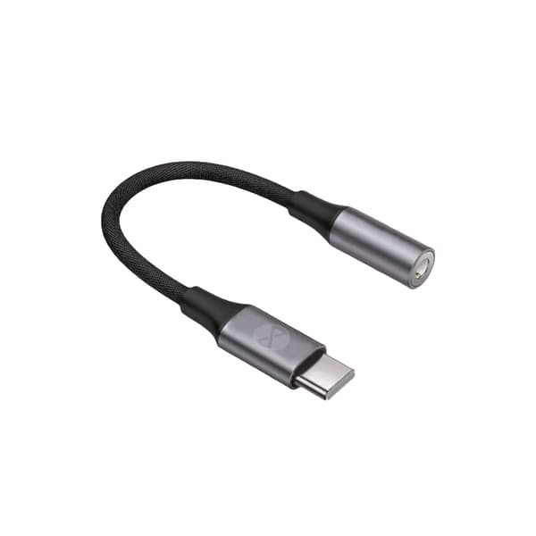 Forever adapter audio AJC-01 jack 3,5 mm - USB-C svart