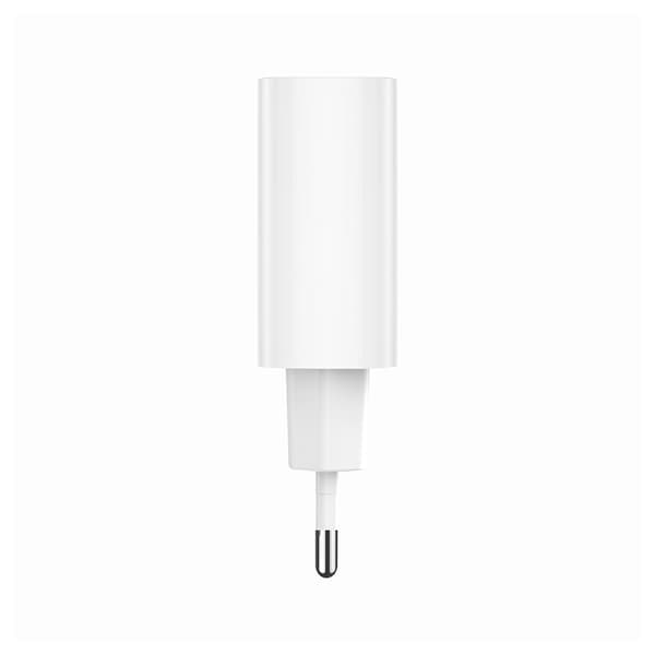 Forever TC-07-30AC PD QC laddare 1x USB-C 1x USB 30W vit + USB-C - USB-C kabel 60W vit