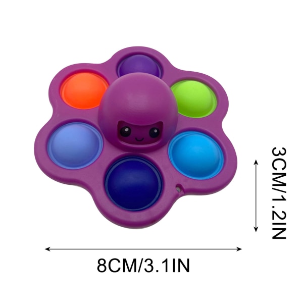 Fidget pressbubbla  ansiktsförändrande lila lila