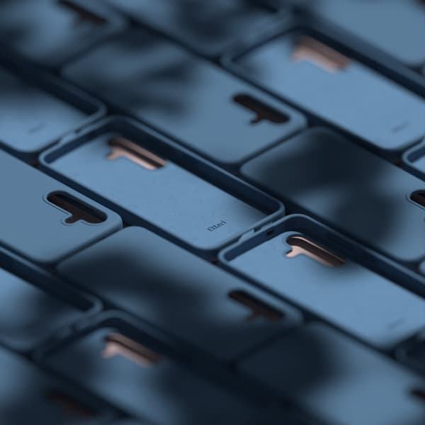 Etteri Silikon Mag skal för Samsung Galaxy S25 Edge mörkblå blå