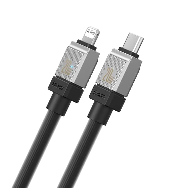 Baseus kabel CoolPlay USB-C - Lightning 1m 20W svart svart