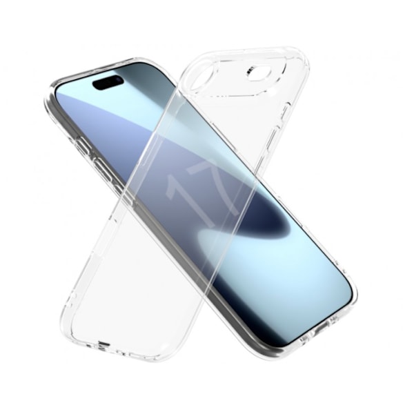 Slimmat silikonskal 1 mm – Transparent – iPhone 17 air