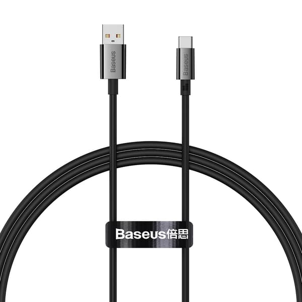 Baseus kabel Superior USB - USB-C 1,0m kluster svart 100W svart