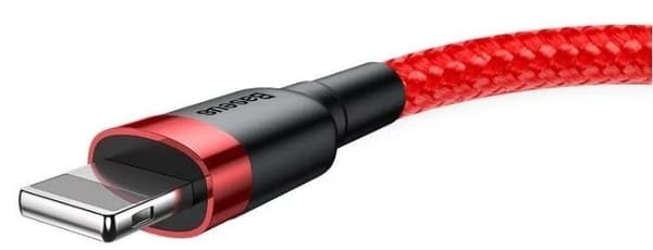 2 st 3 m Baseus cabel iphone röd