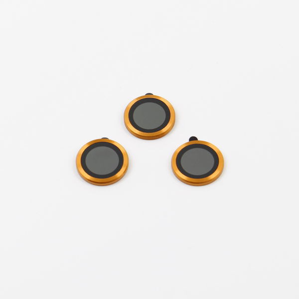 Set med linsskyddsglas för iPhone 17 Pro Max orange