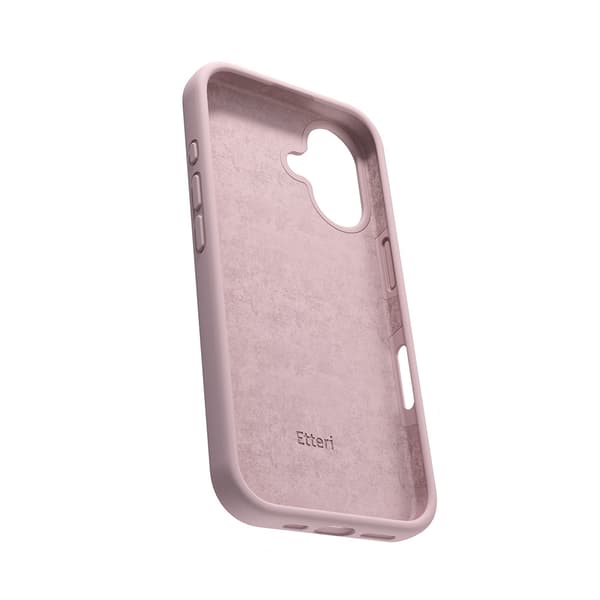 Etteri Silikonskal för iPhone 16 Plus ljusrosa