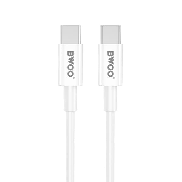 BWOO CDA159 PD väggladdare 20W 1x USB-C-port + USB-C vit