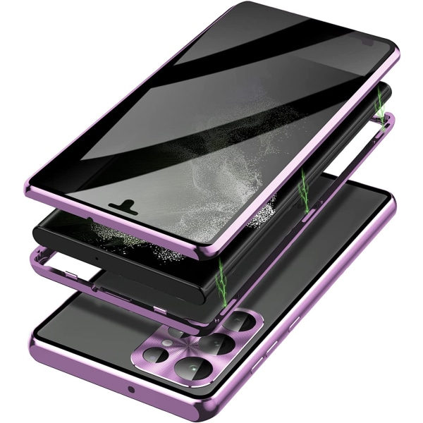 sekretess doubelfodral för Samsung S23 ultra lila lila