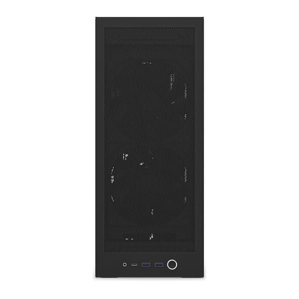 NZXT H2 Flow (2026) Lille formfaktor Mini-ITX Ingen strömförsörjning svart svart