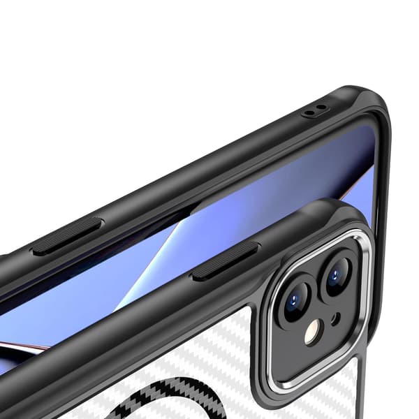 Defender Carbon Mag Case för iPhone 11 svart