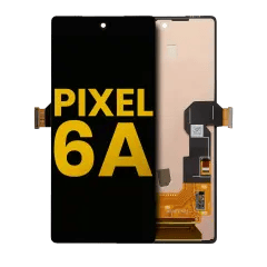 OLED-enhet utan ram (utan fingeravtryckssensor) för Google Pixel 6A (renoverad) (alla färger)