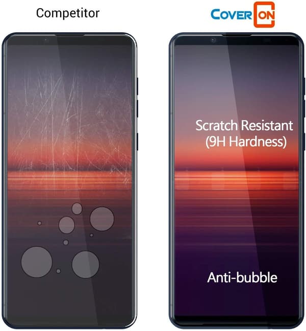 [2-pack] Härdat glas för Sony Xperia 5 II skärmskydd