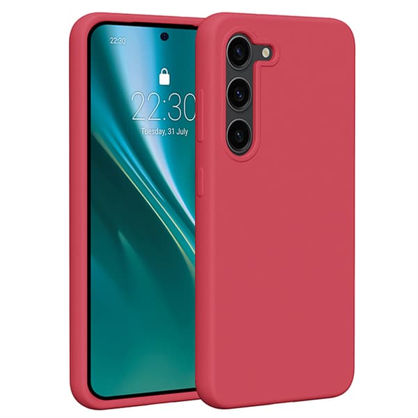 Etteri Silicone Case for Samsung Galaxy S23 raspberry
