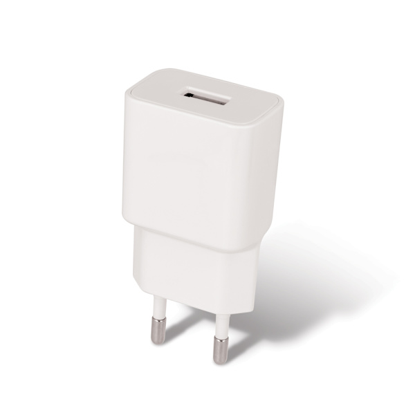 Setty laddare 1x USB 2,4A vit