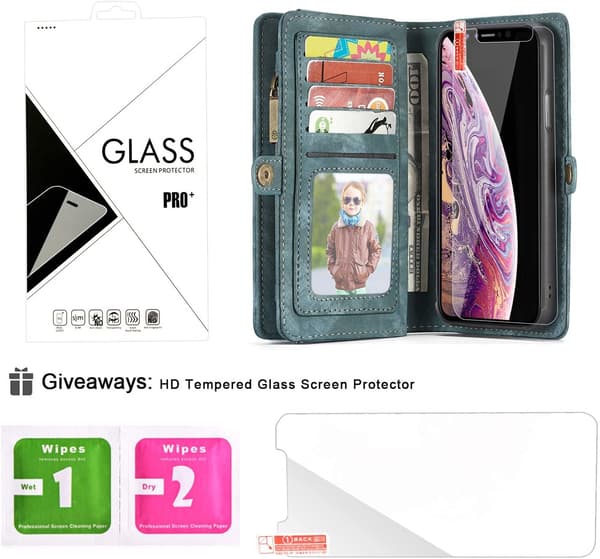 Caseme läder fodral 008 för Iphone 7/8 plus |grön