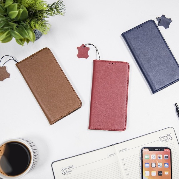 Äkta läder Smart Pro-fodral för iPhone 11 röd röd