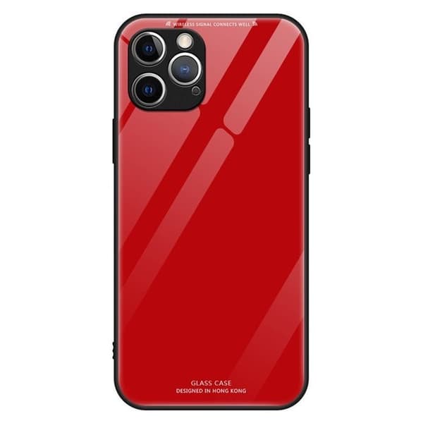 GLAS Fodral för iPhone 12 Mini – Röd röd