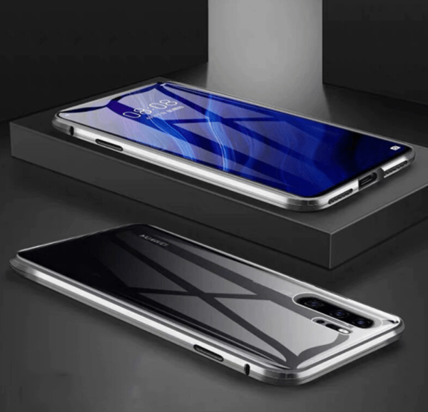Dubbel magnetfodral för Huawei p30 Pro – Silver silver