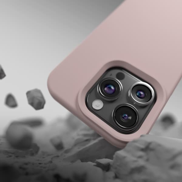 Etteri Silikonskal till iPhone 15 Pro Max 6,7\" ljusrosa