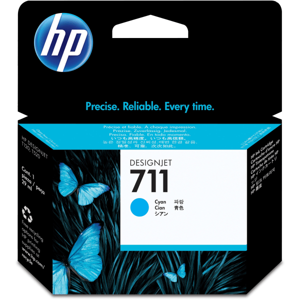 HP 711 Cyan bläck CZ130A