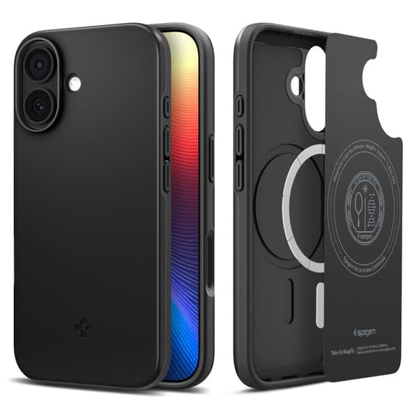 Spigen Thin Fit Mag Magsafe fodral för iPhone 17 svart