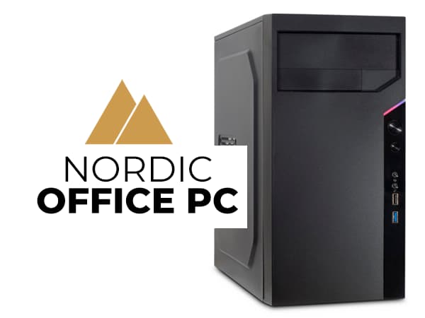 Nordic Office AMD PC V2 | Ryzen 5 16GB 1TB