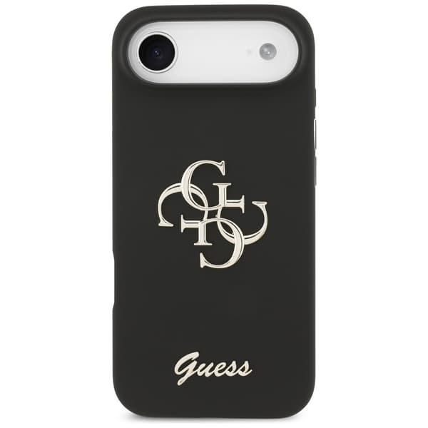 Guess Silicone Big 4G Script fodral för iPhone Air svart svart