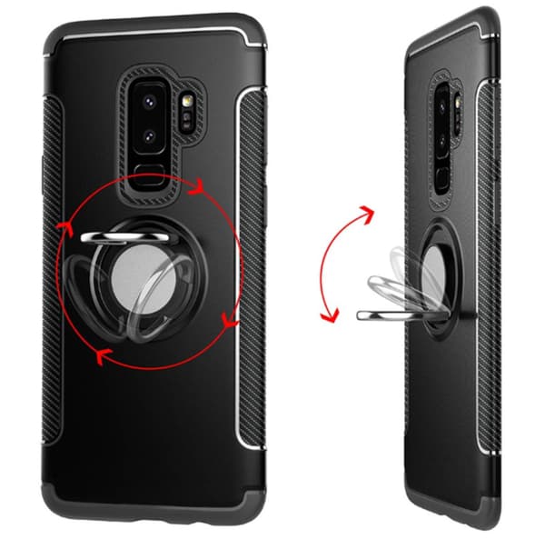 Samsung S9 plus fodral med Roterande ring