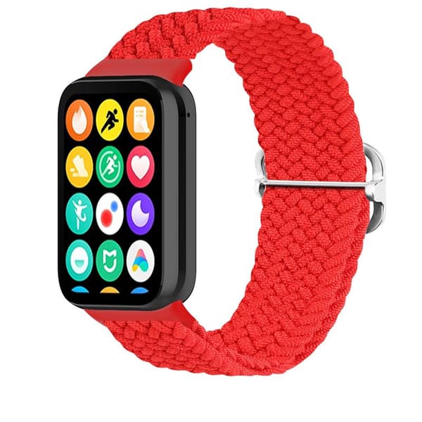 FLÄTAD REM MI BAND 8 PRO / M8 PRO (4) röd röd