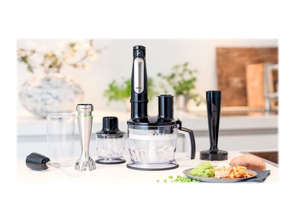 Braun Multiquick 7 MQ 7087X Stavblender Höj ende-svart/börstet rustfrit stål'