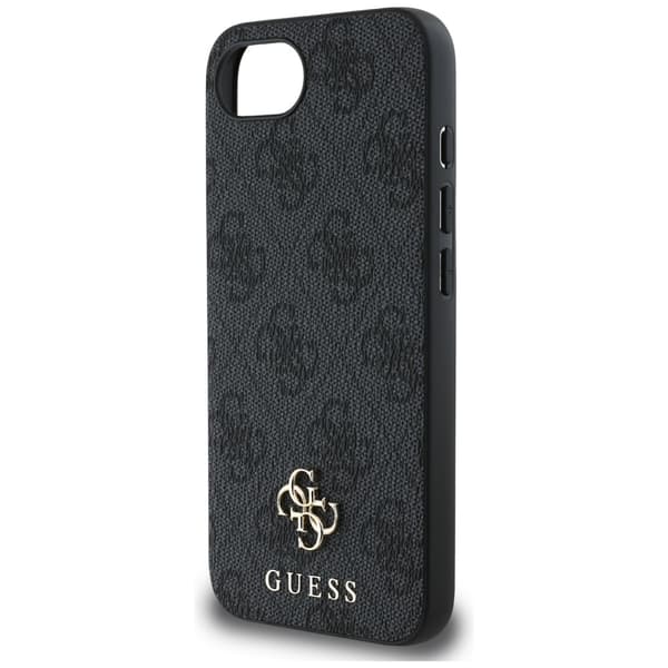 Guess HC MagSafe PU 4G Small 4G och Classic fodral för iPhone 16e svart