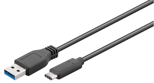 goobay USB-kabel 3m svart