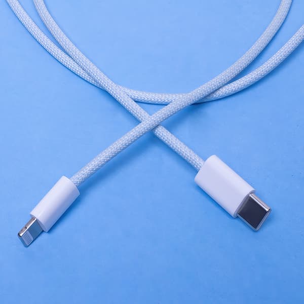 Maxlife MXUC-06 kabel USB-C - Lightning 1,0 m 20W blå nylon blå