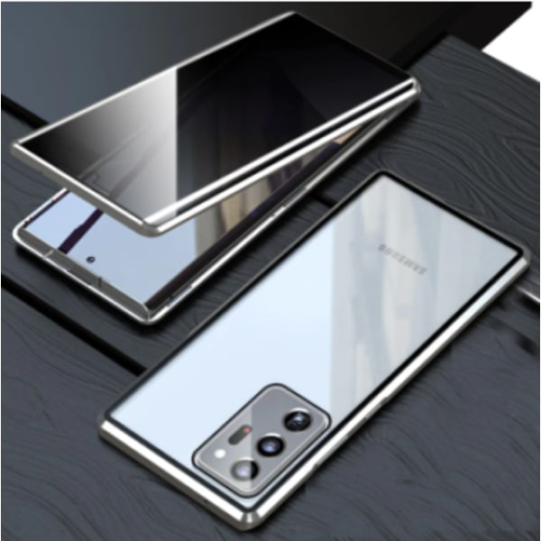 Privacy doubelfodral för Samsung S21 silver silver