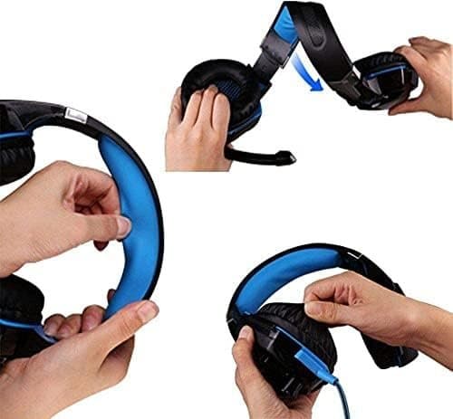 G2000 Stereo Gaming Headset för PS4 PC Xbox One, PS5 blå