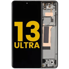 OLED-enhet med ram för Xiaomi 13 Ultra (renoverad) (olivgrön) grön