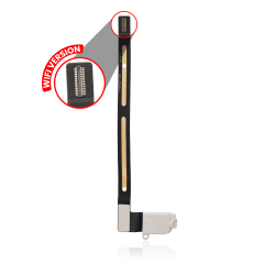 Hörlursuttag Flexkabel för iPad Air 2 (Endast WiFi) (Vit)