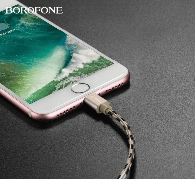 2st Borofone - Lightning -kabel 1m guld