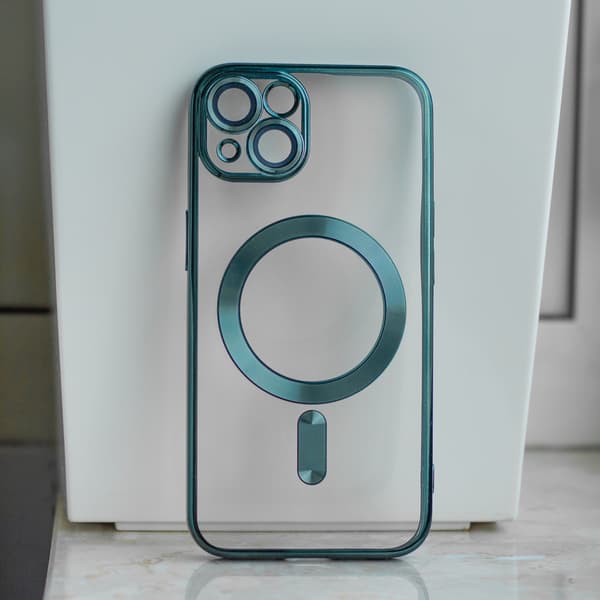 Färg Krom Mag skal för iPhone 17 Pro grön grön